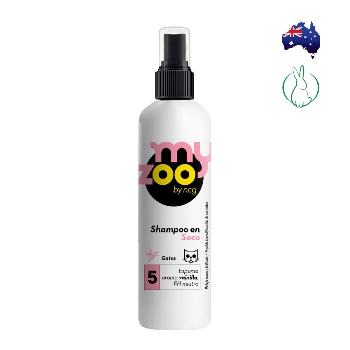 Shampoo en Seco Espuma Vainilla Gato